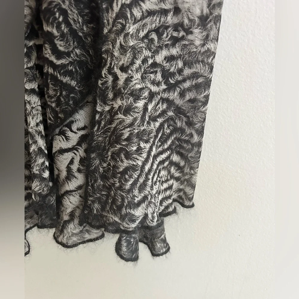 Vintage Jean Paul Gaultier Fuzzi Mesh Long Sleeve Turtleneck Top | Size M - Picture 6 of 8